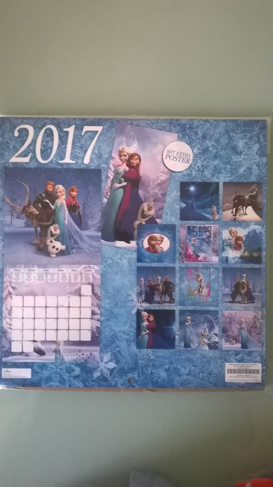 Kalendář 2017 Frozen/Ledové království (měsíční)